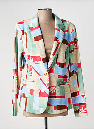 Blazer poches vert ICHI femme