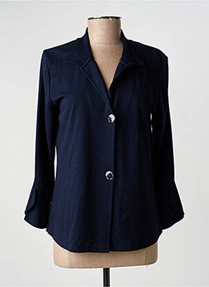 Veste casual col tailleur bleu NATURAL femme