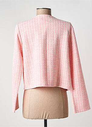 Veste casual col rond rose I.ODENA femme