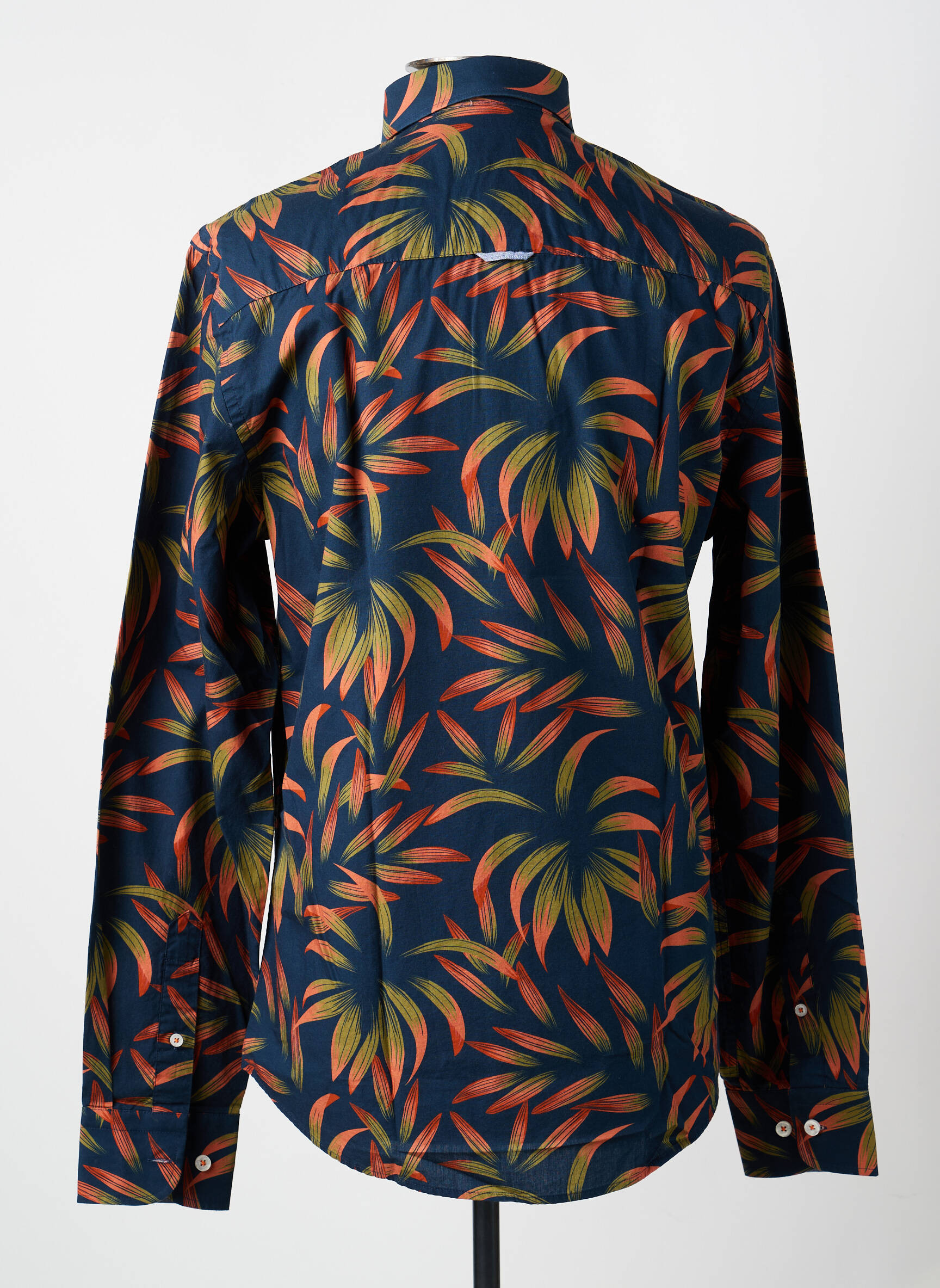 Chemise manches longues imprimé fantaisie bleu J&JOY homme