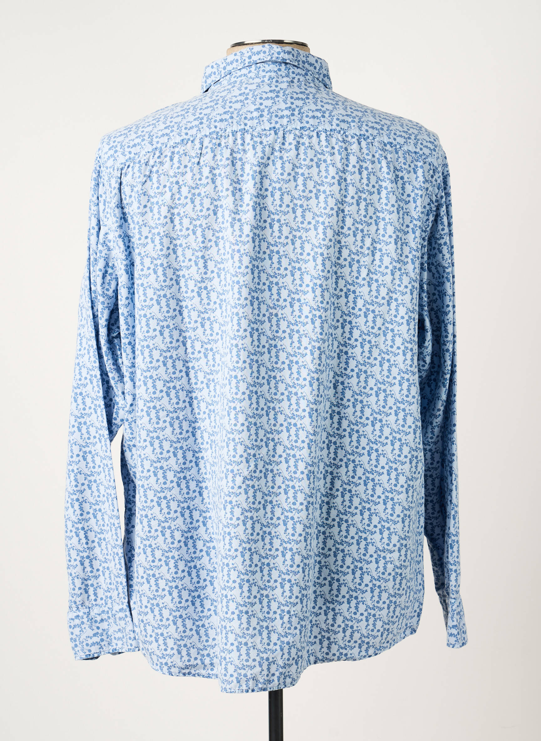 Chemise manches longues imprimé fantaisie bleu OLYMP homme