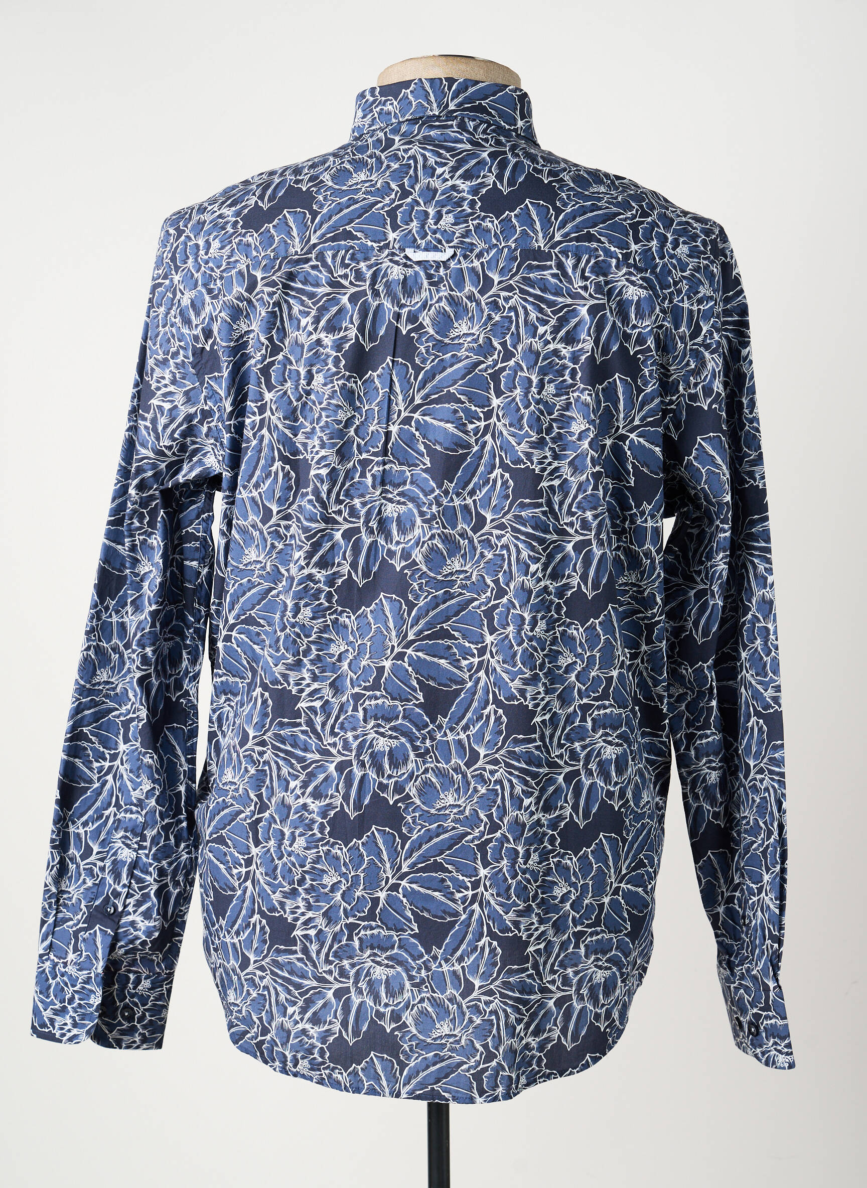 Chemise manches longues imprimé fantaisie bleu J&JOY homme