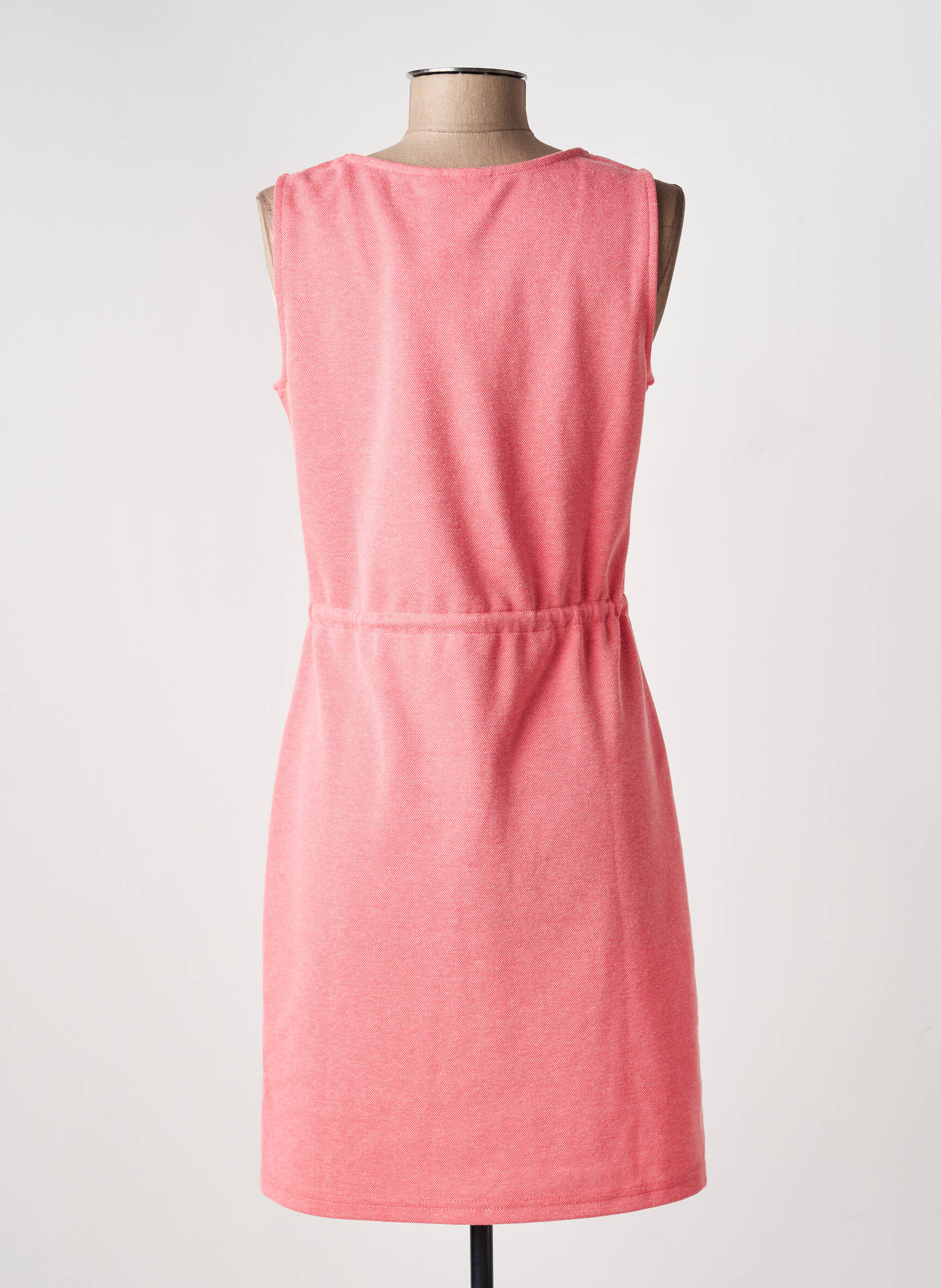 Robe mi-longue sans manche sans manche rose ICHI femme