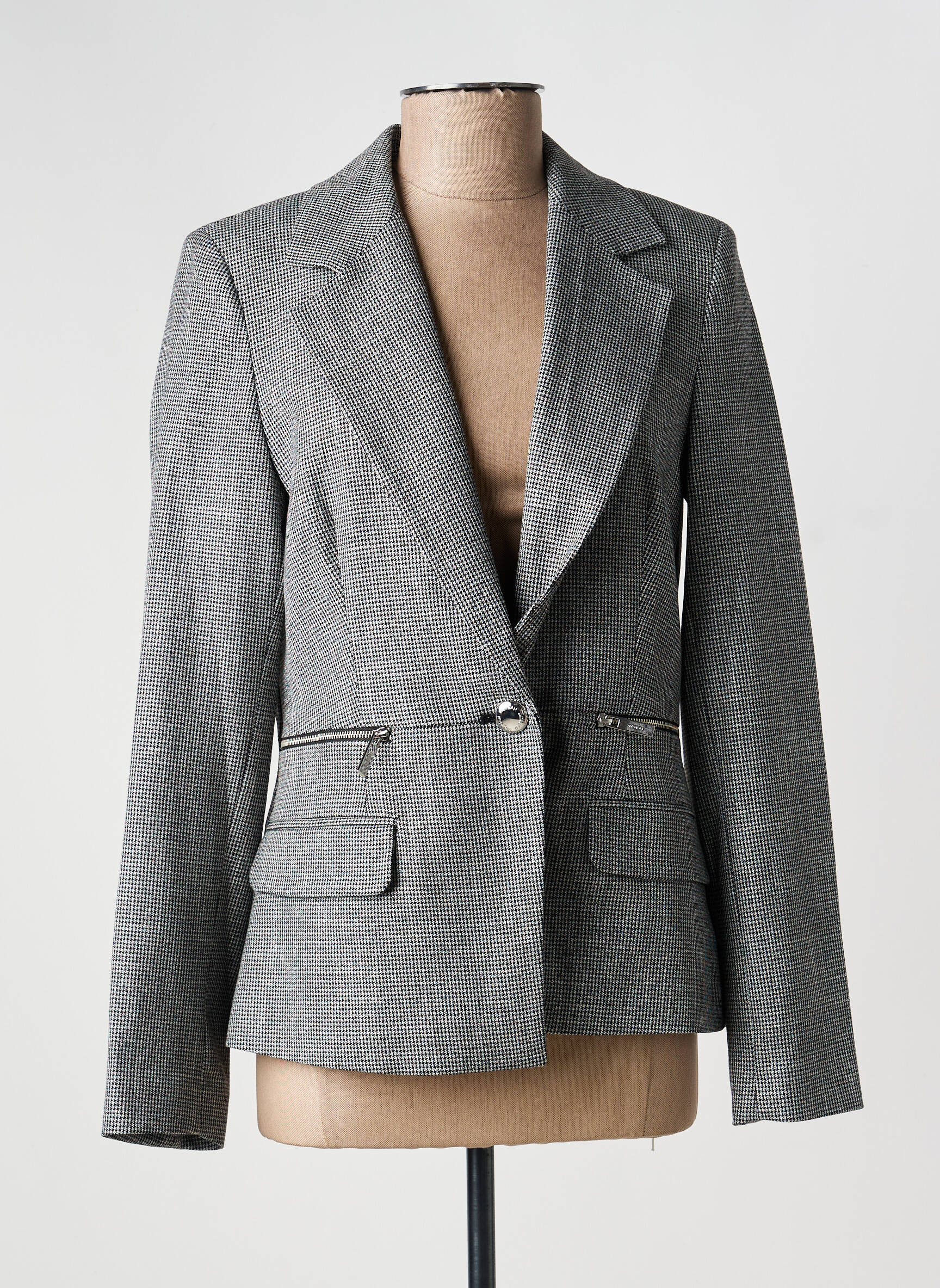Blazer poches noir MORGAN femme