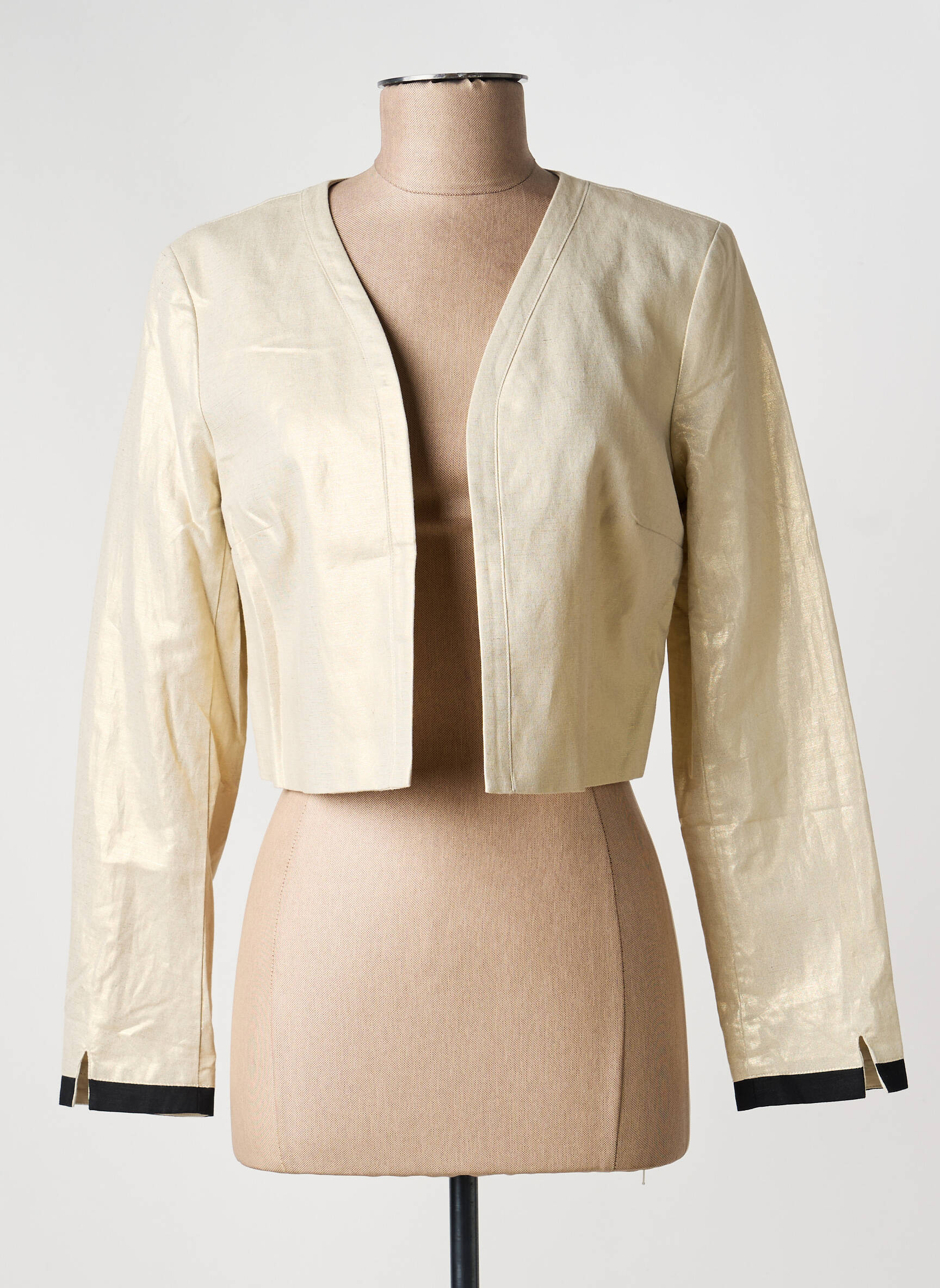 Boléro manches longues beige JULIE GUERLANDE femme
