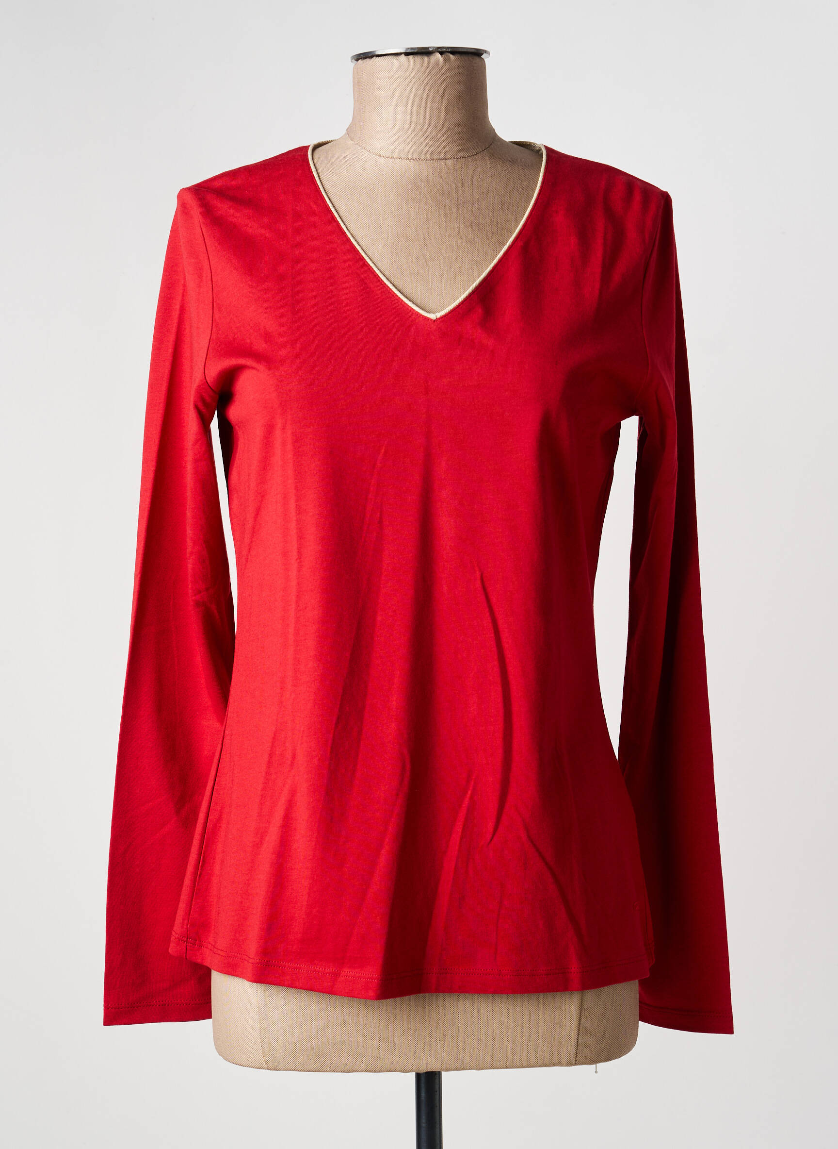 T-shirt manches longues manches longues rouge JULIE GUERLANDE femme