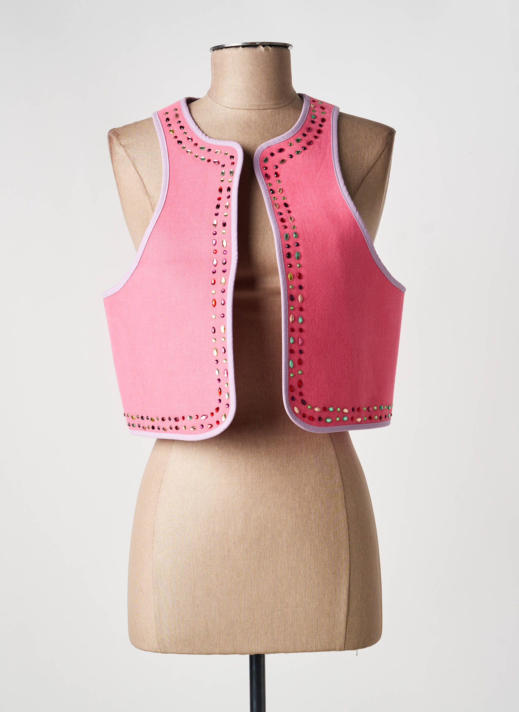 Veste casual col rond rose ADORE femme