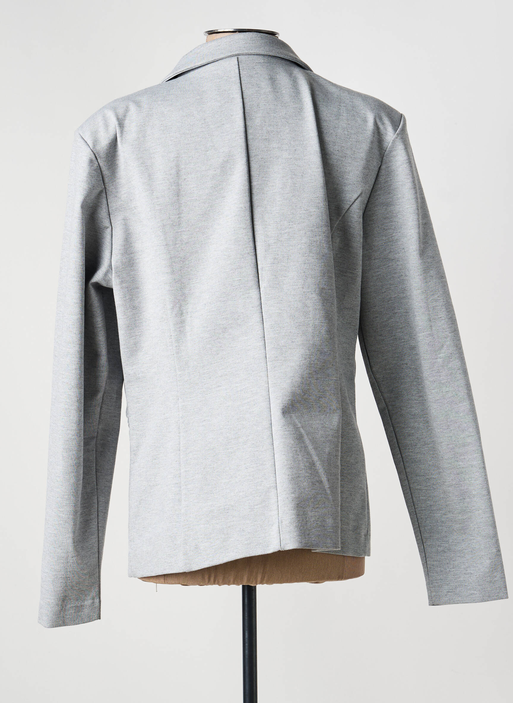 Blazer poches gris ICHI femme