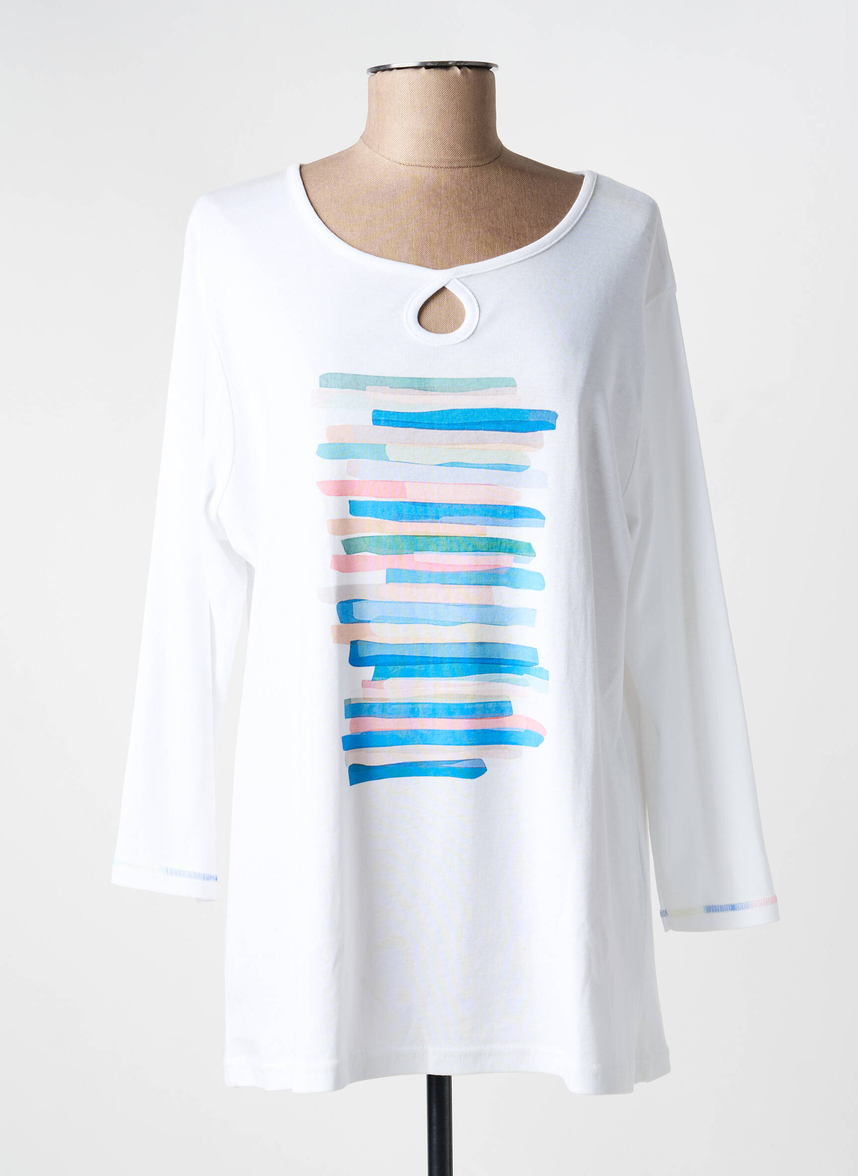 T-shirt manches longues manches longues blanc I.ODENA femme