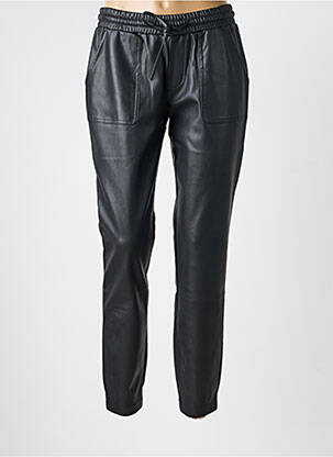 Pantalon slim taille élastique noir MORGAN femme