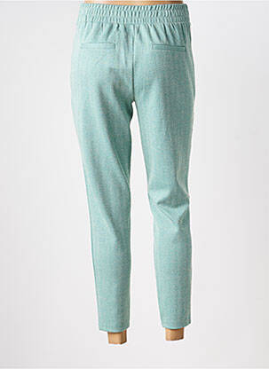 Pantalon 7/8 taille élastique vert ICHI femme
