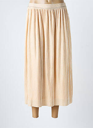 Jupe longue coupe fluide beige JULIE GUERLANDE femme