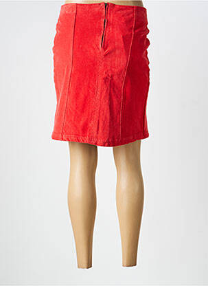 Jupe courte poches orange ICHI femme