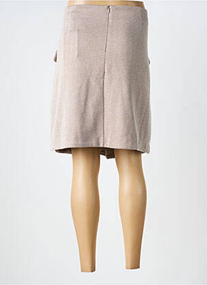 Jupe courte poches beige ICHI femme