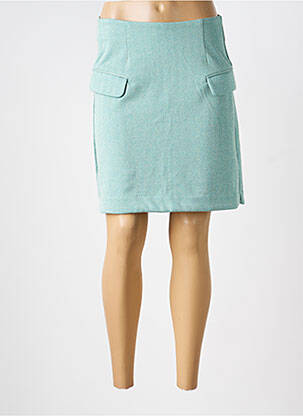 Jupe courte poches vert ICHI femme