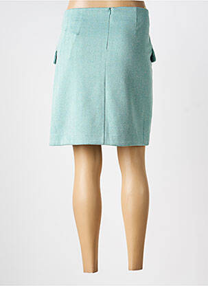 Jupe courte poches vert ICHI femme