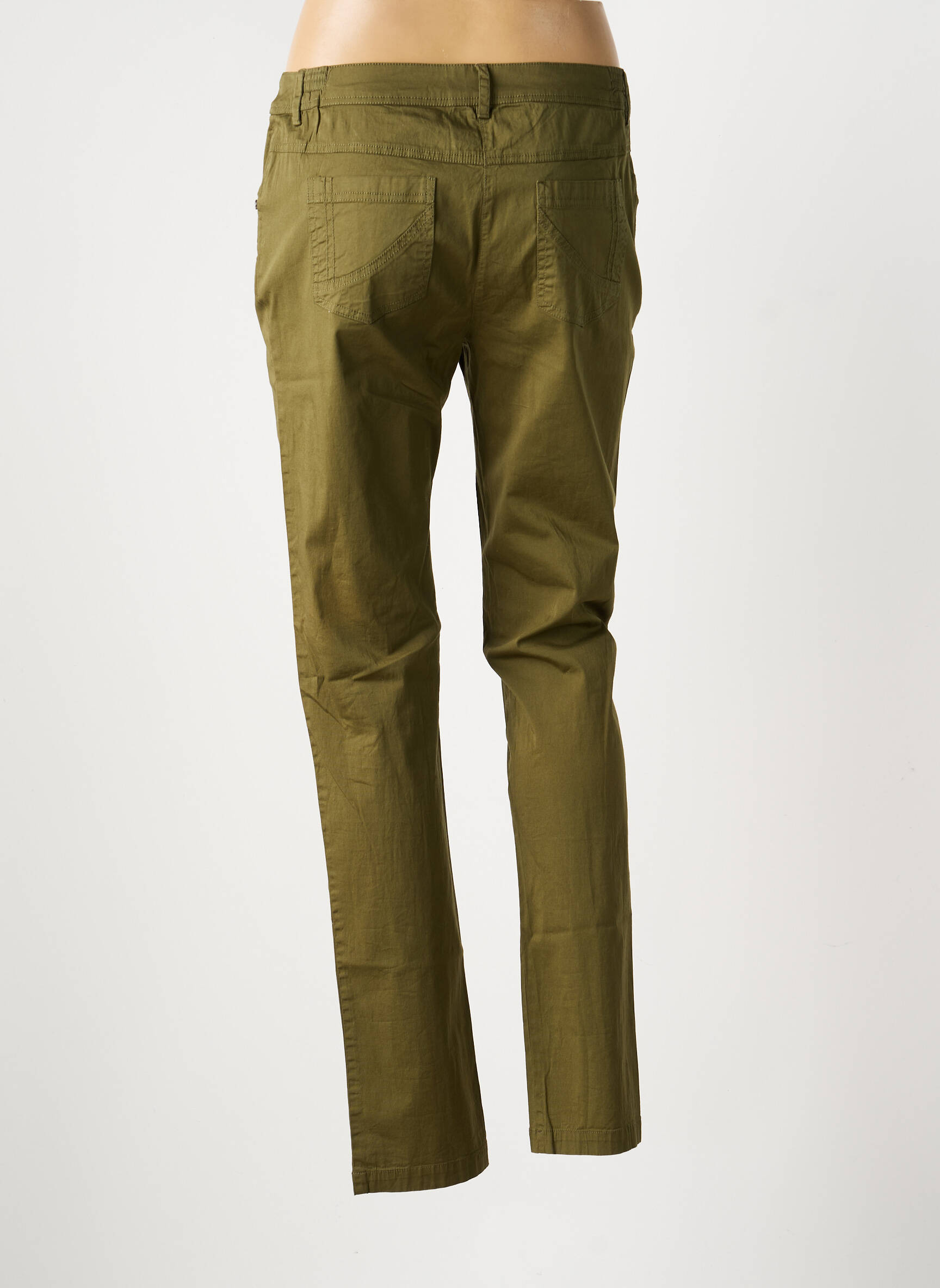 Pantalon slim poches vert AGATHE & LOUISE femme