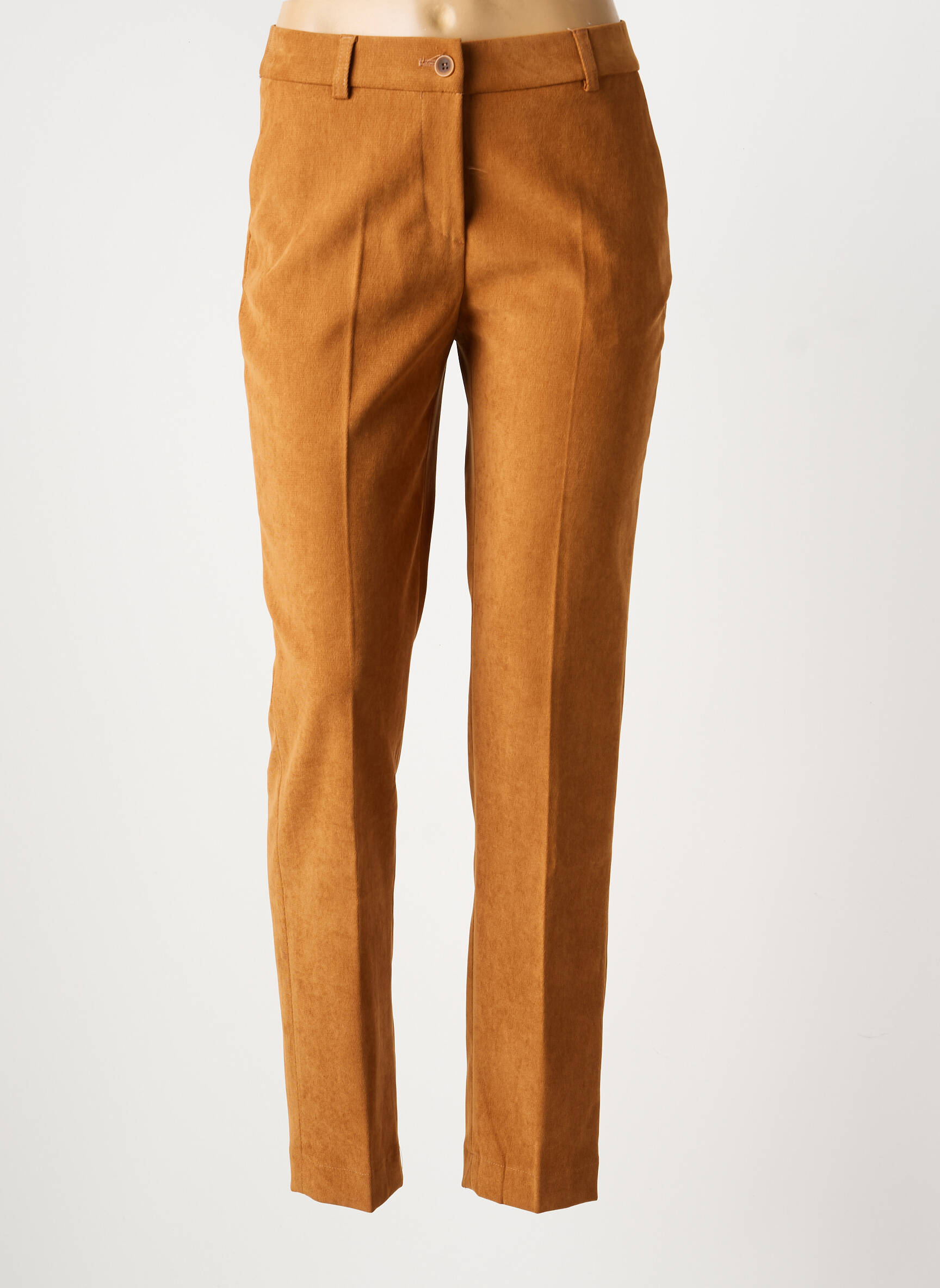 Pantalon slim poches marron BARILOCHE femme