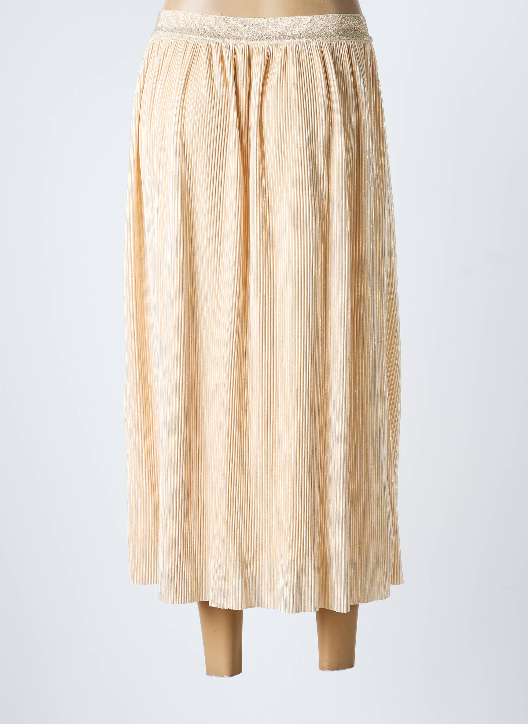 Jupe longue coupe fluide beige JULIE GUERLANDE femme
