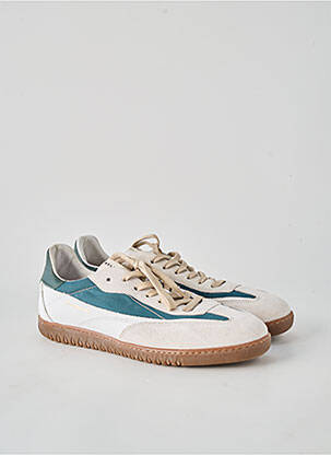 Baskets matière lisse bout rond beige BELLEDONNE homme