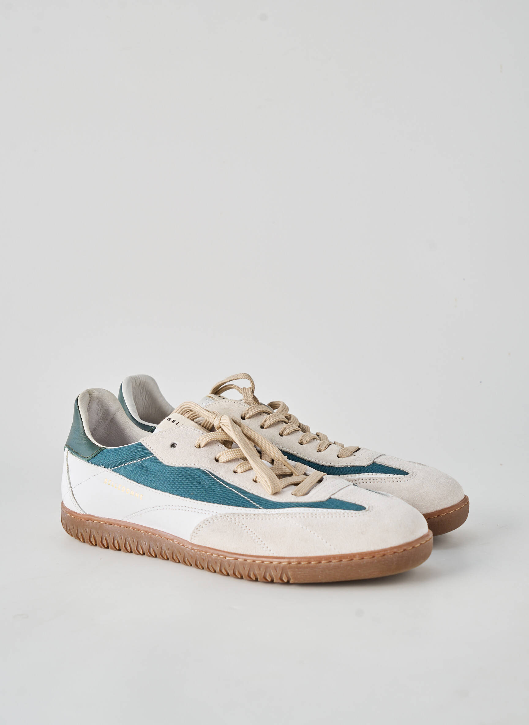 Baskets matière lisse bout rond beige BELLEDONNE homme