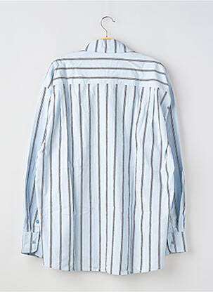 Chemise manches longues imprimé fantaisie bleu SANS MARQUE homme