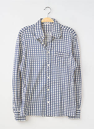 Chemise manches longues imprimé fantaisie bleu MARIO IRACE homme