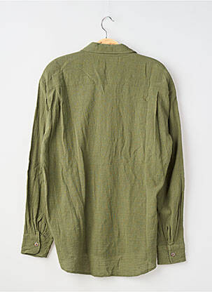 Chemise manches longues fermeture boutonnée sur le devant vert SANS MARQUE homme