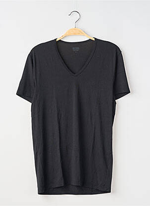 T-shirt coupe droite manches courtes noir UNIQLO homme