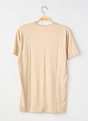 T-shirt coupe droite manches courtes beige UNIQLO homme