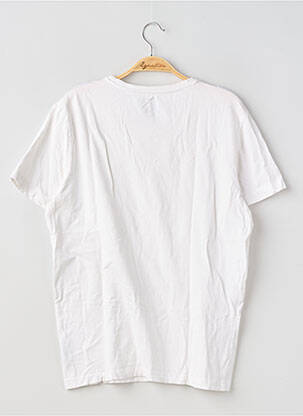 T-shirt coupe droite manches courtes blanc H&M homme