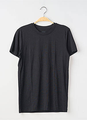 T-shirt coupe cintrée manches courtes noir UNIQLO homme