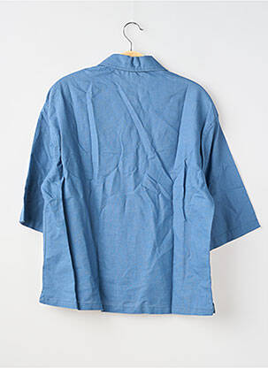 Chemise manches courtes coupe droite bleu SANS MARQUE homme