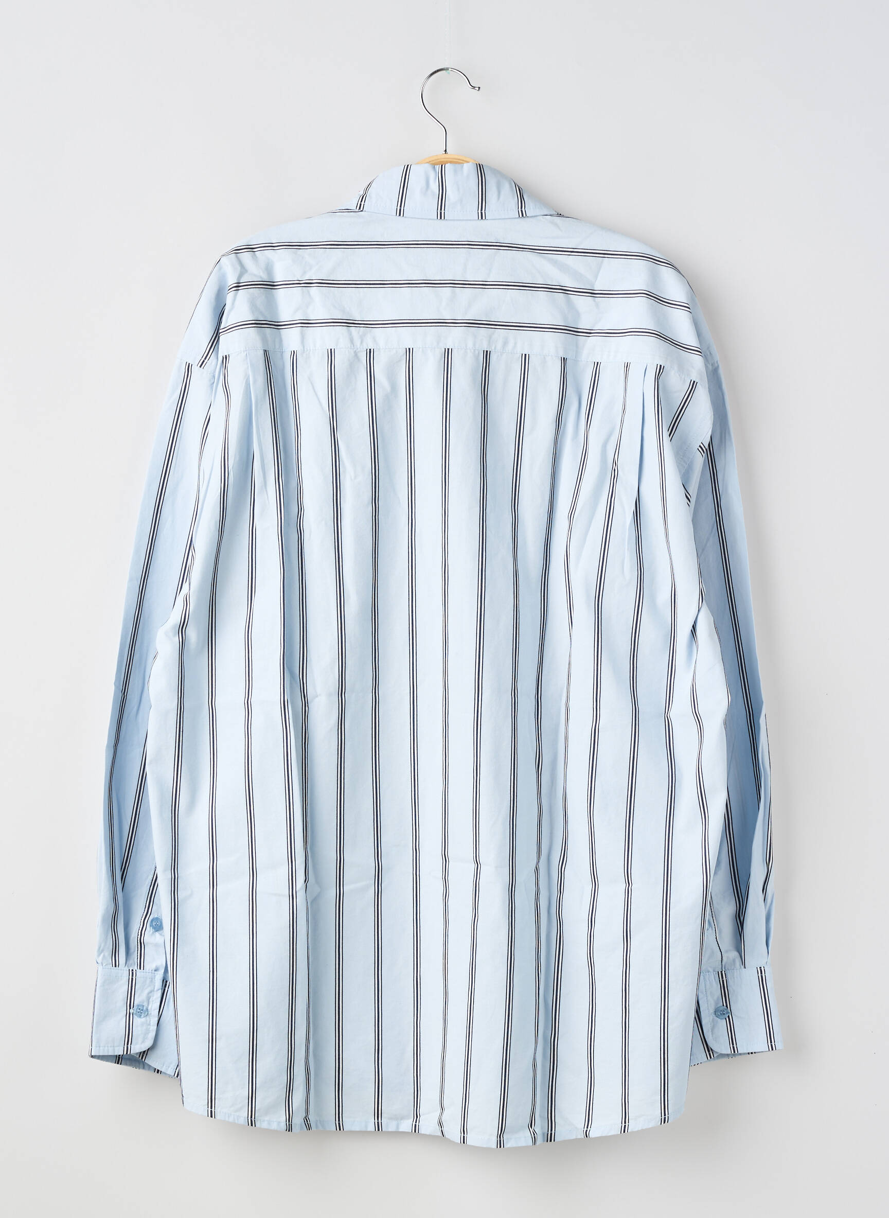 Chemise manches longues imprimé fantaisie bleu SANS MARQUE homme