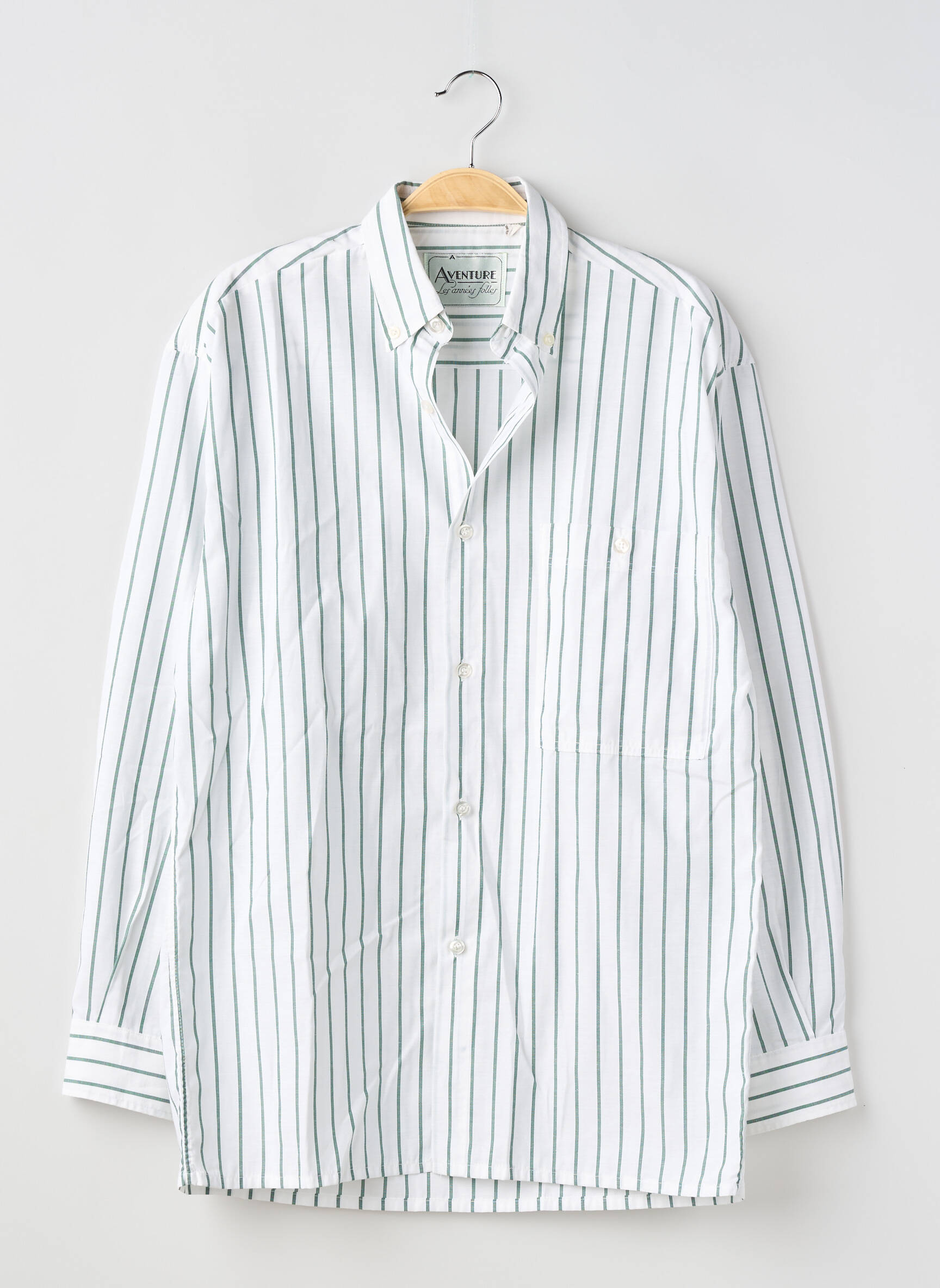 Chemise manches longues imprimé fantaisie blanc AVENTURE homme
