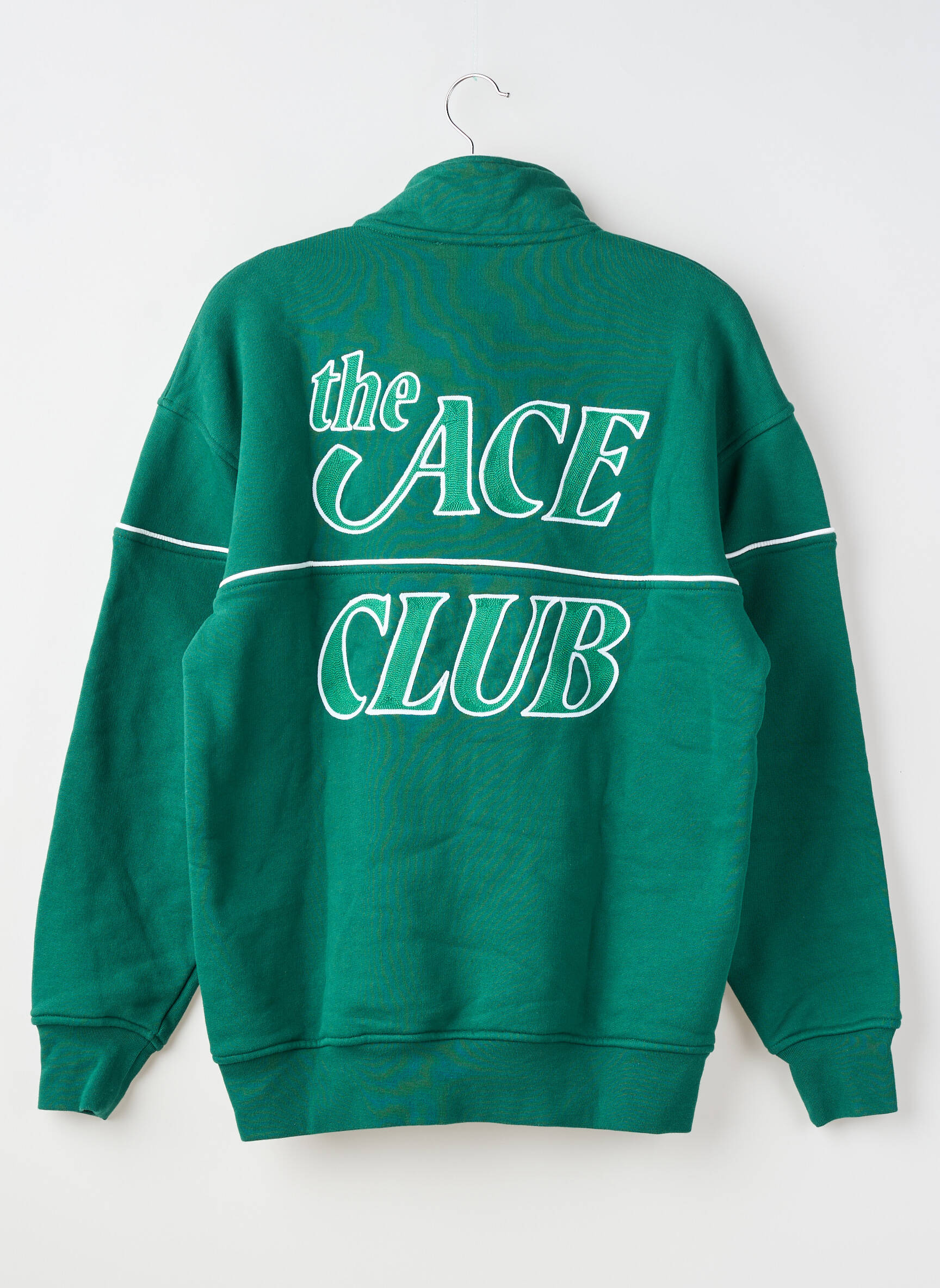 Sweat-shirt broderie manches longues vert THE ACE CLUB homme