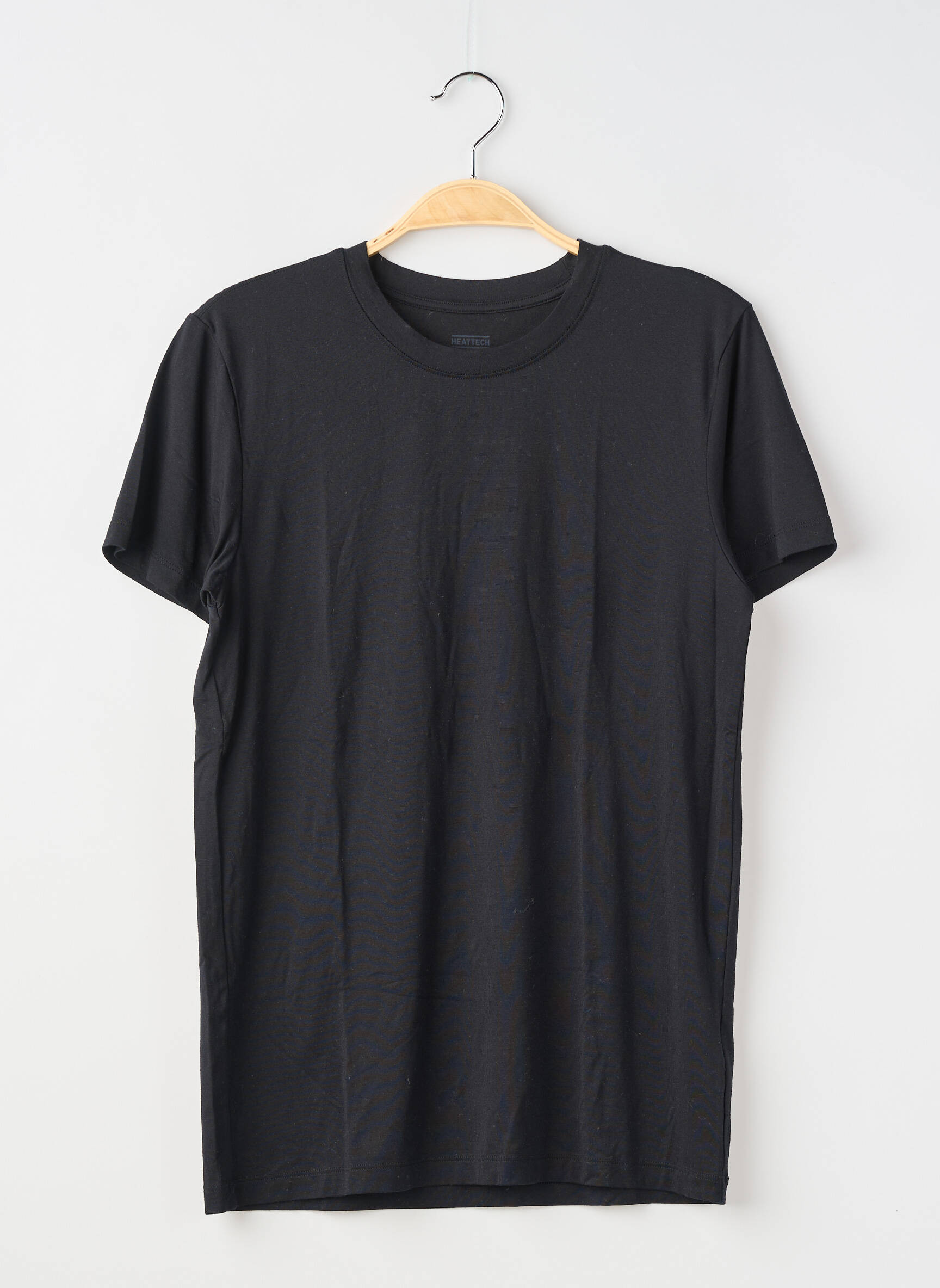 T-shirt coupe cintrée manches courtes noir UNIQLO homme