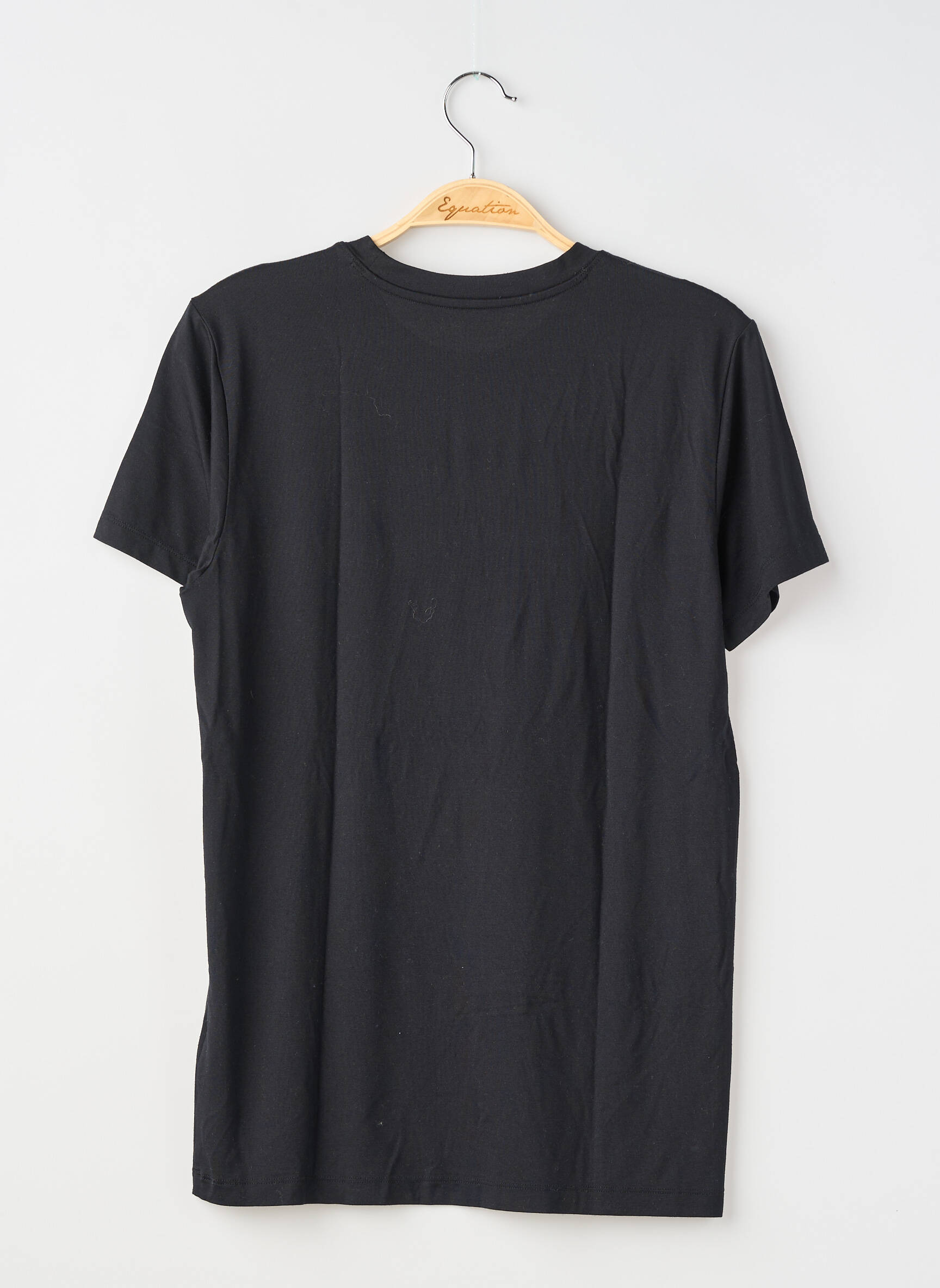 T-shirt coupe cintrée manches courtes noir UNIQLO homme