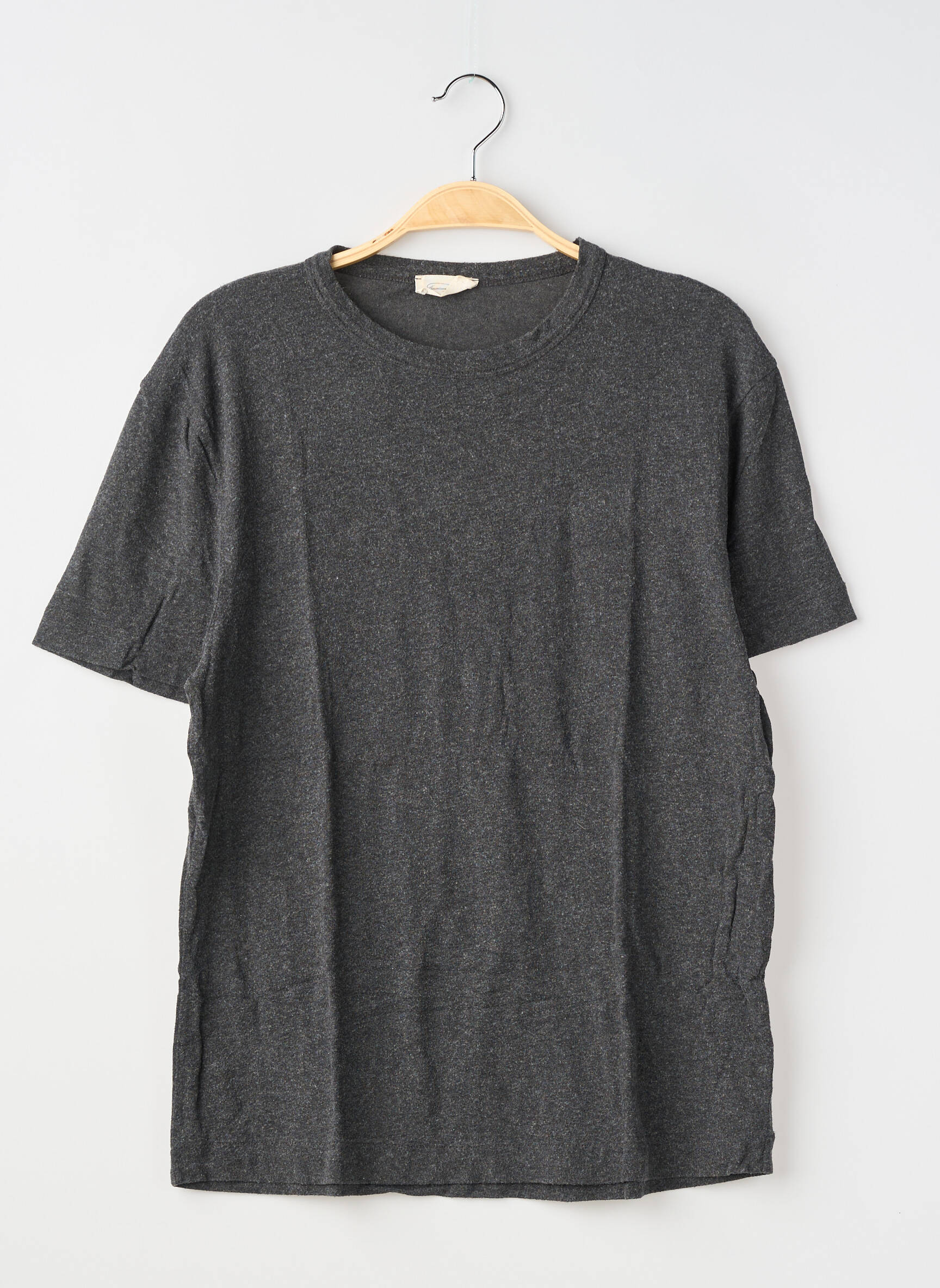 T-shirt coupe droite manches courtes gris AMERICAN VINTAGE homme