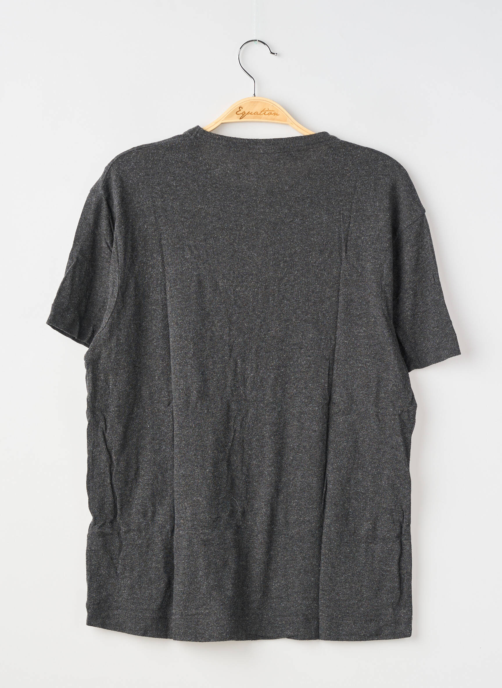T-shirt coupe droite manches courtes gris AMERICAN VINTAGE homme