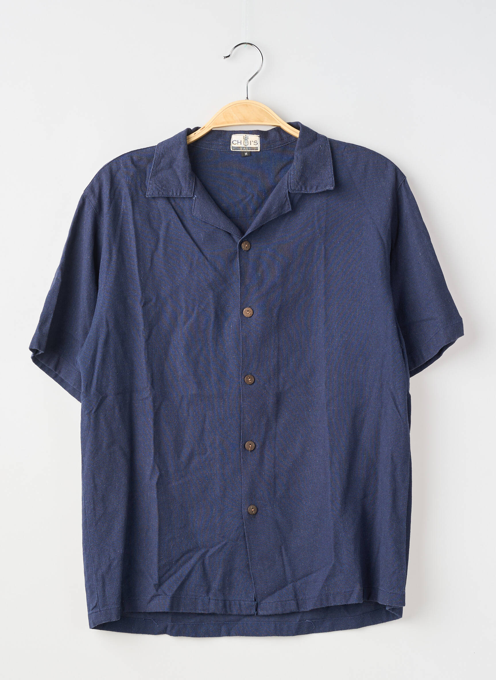 Chemise manches courtes coupe droite bleu CHOI'S homme