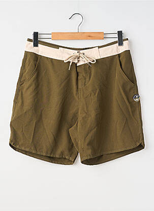 Short de bain fermeture liens à nouer vert TROPICAL SOUL homme