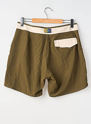 Short de bain fermeture liens à nouer vert TROPICAL SOUL homme