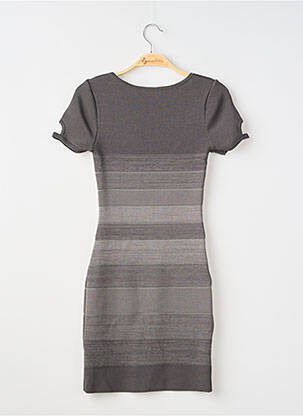 Robe courte manches courtes manches courtes gris BEBE femme
