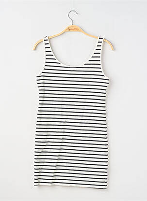 Top coupe cintrée fines bretelles blanc H&M femme