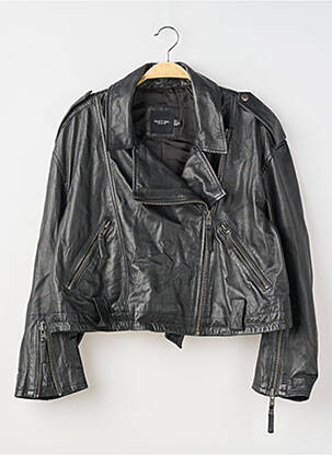Veste simili cuir poches noir NASTY GAL femme