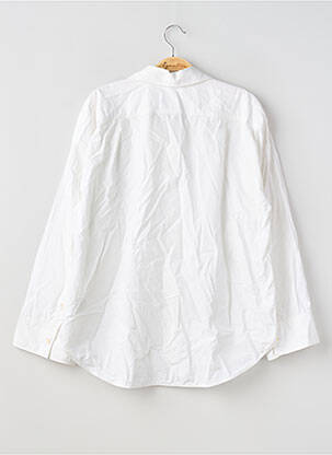 Chemisier coupe droite manches longues blanc SANS MARQUE femme