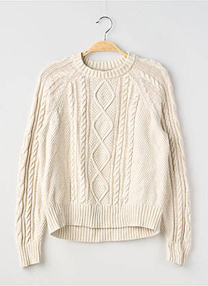 Pull resserrée sur le bas manches longues beige GAP femme