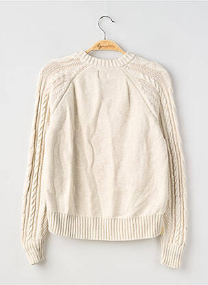 Pull resserrée sur le bas manches longues beige GAP femme