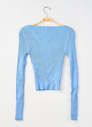 Pull col bateau manches longues bleu H&M femme